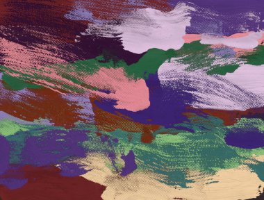 El yapımı tuvale yağlı boya. Soyut sanat dokusu. Renkli doku. Modern sanat eserleri. Yağlı boya darbeleri. Fırça darbeleri. Modern sanat. Çağdaş sanat. Sanatsal tuval.   