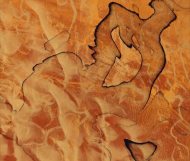 Vintage gökyüzü ve bulutlar arka plan.