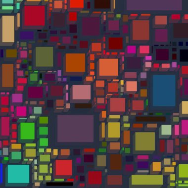 Soyut sanat dokusu. Kareler ile renkli doku. Modern sanat eserleri. Renkli görüntü