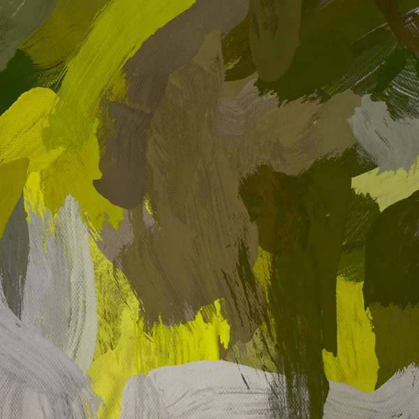 Tuval el yapımı yağlıboya. Renkli doku. Fırça darbeleri.