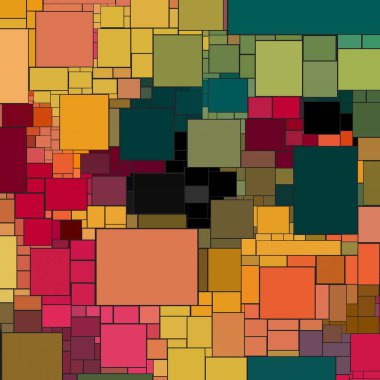 Soyut sanat dokusu. Kareler ile renkli doku. Modern sanat eserleri. Renkli görüntü