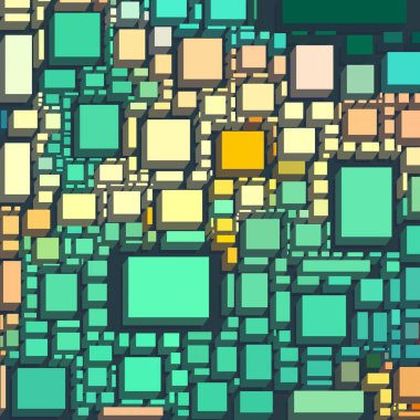 Soyut sanat dokusu. Kareler ile renkli doku. Modern sanat eserleri. Renkli görüntü