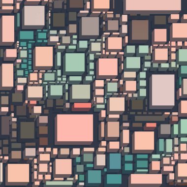 Soyut sanat dokusu. Kareler ile renkli doku. Modern sanat eserleri. Renkli görüntü