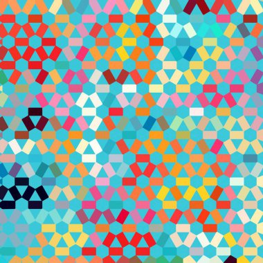 Renk fraktal geometrik soyut desen