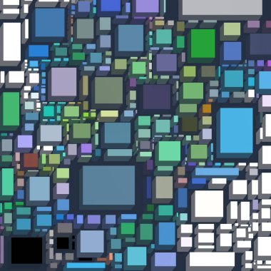 Soyut sanat dokusu. Kareler ile renkli doku. Modern sanat eserleri. Renkli görüntü