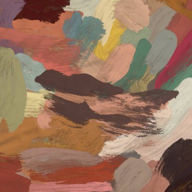 Tuval el yapımı yağlıboya. Renkli doku. Fırça darbeleri. Renkli görüntü. Modern sanat. Çağdaş sanat.