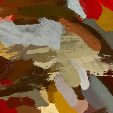 Tuval el yapımı yağlıboya. Renkli doku. Fırça darbeleri. Renkli görüntü. Modern sanat. Çağdaş sanat.