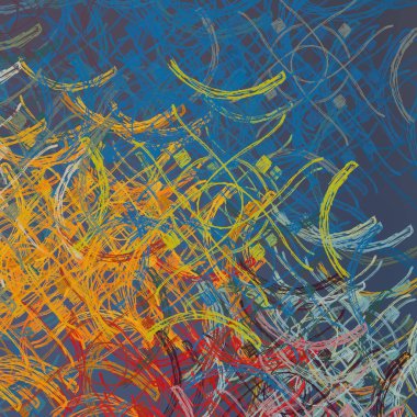 Çiçekli soyut mavi arkaplan