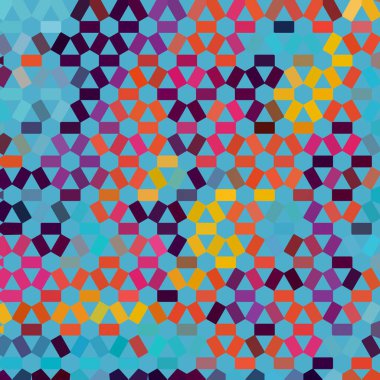 Renk fraktal geometrik soyut desen