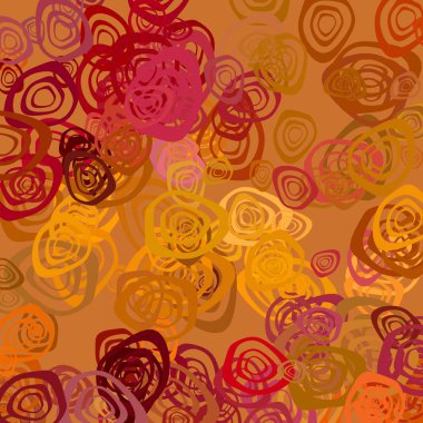 Pembe güllerle kusursuz desen