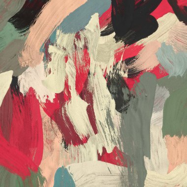 Tuval el yapımı yağlıboya. Renkli doku. Fırça darbeleri. Renkli görüntü. Modern sanat. Çağdaş sanat.