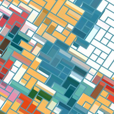 Soyut dijital olarak boyanmış arka plan efektleri