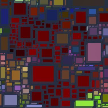 Soyut sanat dokusu. Kareler ile renkli doku. Modern sanat eserleri. Renkli görüntü