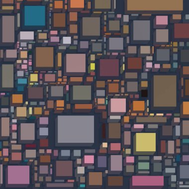 Soyut sanat dokusu. Kareler ile renkli doku. Modern sanat eserleri. Renkli görüntü