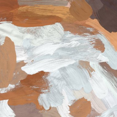 Tuval el yapımı yağlıboya. Renkli doku. Fırça darbeleri.