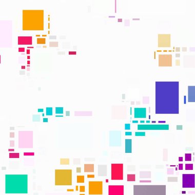 Soyut sanat dokusu. Kareler ile renkli doku. Modern sanat eserleri. Renkli görüntü