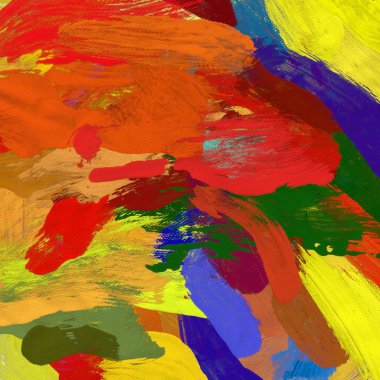 El yapımı tuvale yağlı boya. Soyut sanat dokusu. Renkli doku. Modern sanat eserleri. Yağlı boya darbeleri. Fırça darbeleri. Modern sanat. Çağdaş sanat. Sanatsal tuval.