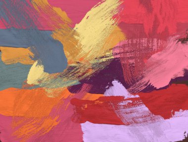 El yapımı tuvale yağlı boya. Soyut sanat dokusu. Renkli doku. Modern sanat eserleri. Yağlı boya darbeleri. Fırça darbeleri. Modern sanat. Çağdaş sanat. Sanatsal tuval.   