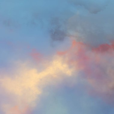 Ağır gökyüzünün üzerinde uçan göçmen kuşlar