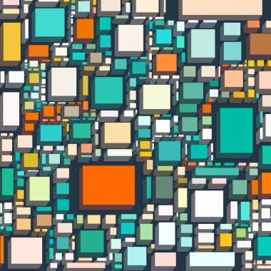 Soyut sanat dokusu. Kareler ile renkli doku. Modern sanat eserleri. Renkli görüntü