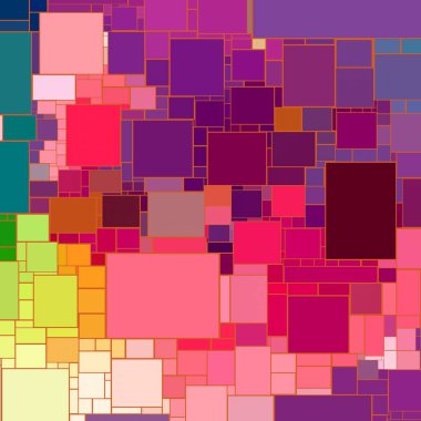 Soyut sanat dokusu. Kareler ile renkli doku. Modern sanat eserleri. Renkli görüntü