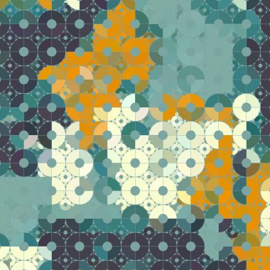 Çiçekli, soyut, pürüzsüz desen