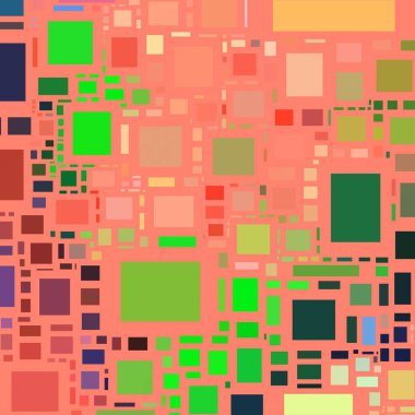 Soyut sanat dokusu. Kareler ile renkli doku. Modern sanat eserleri. Renkli görüntü