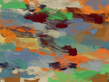 El yapımı tuvale yağlı boya. Soyut sanat dokusu. Renkli doku. Modern sanat eserleri. Yağlı boya darbeleri. Fırça darbeleri. Modern sanat. Çağdaş sanat. Sanatsal tuval.  