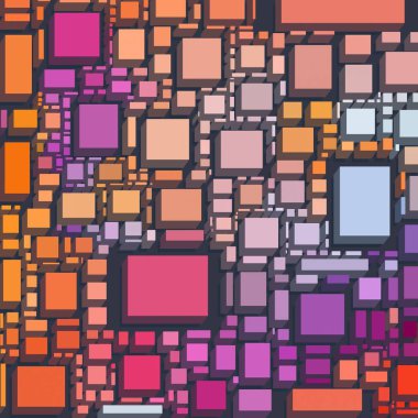 farklı geometrik desenler ile sanat deseni