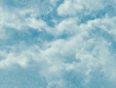 Vintage gökyüzü ve bulutlar arka plan.