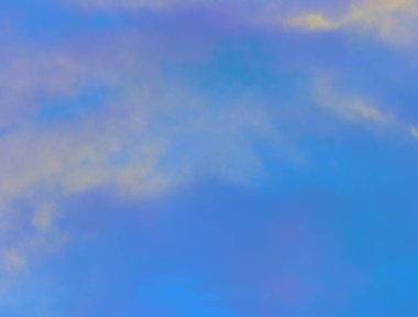 Akşamları gökyüzü.