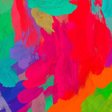 Tuval üzerine yağlıboya, Soyut sanat dokusu. Renkli doku. Modern sanat eserleri. Yağlı boya darbeleri. Fırça darbeleri