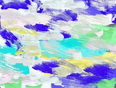 El yapımı tuvale yağlı boya. Soyut sanat dokusu. Renkli doku. Modern sanat eserleri. Yağlı boya darbeleri. Fırça darbeleri. Modern sanat. Çağdaş sanat. Sanatsal tuval.  