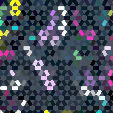 Renk fraktal geometrik soyut desen