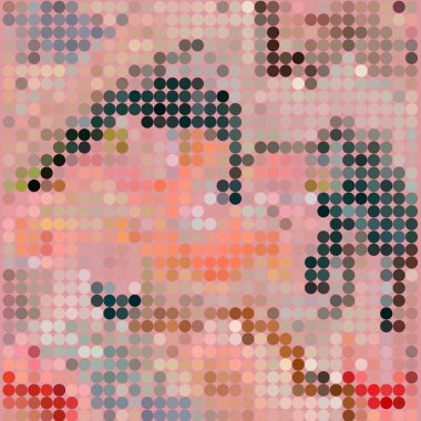 Geometrik desenli soyut doku