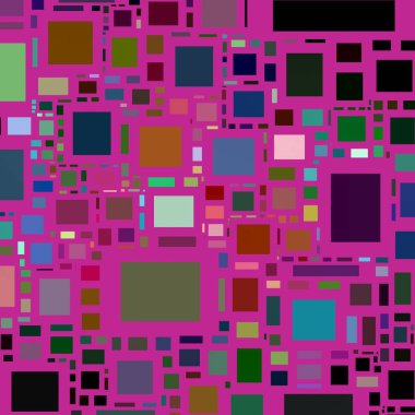 Soyut sanat dokusu. Kareler ile renkli doku. Modern sanat eserleri. Renkli görüntü