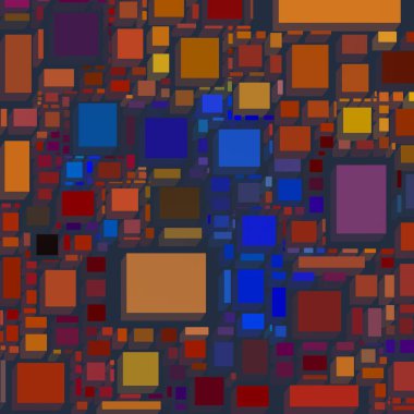 Soyut sanat dokusu. Kareler ile renkli doku. Modern sanat eserleri. Renkli görüntü