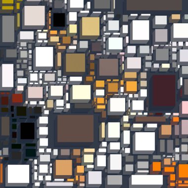 Soyut sanat dokusu. Kareler ile renkli doku. Modern sanat eserleri. Renkli görüntü