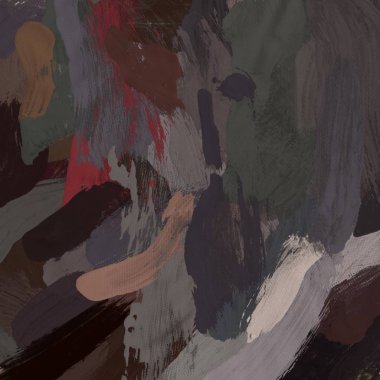 Tuval el yapımı yağlıboya. Renkli doku. Fırça darbeleri.