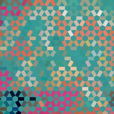 Renk fraktal geometrik soyut desen