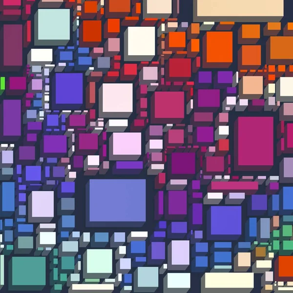 Soyut sanat dokusu. Kareler ile renkli doku. Modern sanat eserleri. Renkli görüntü