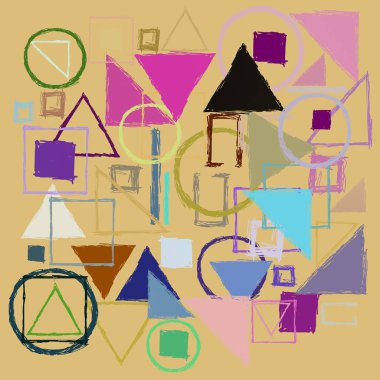 Geometrik desenli soyut doku