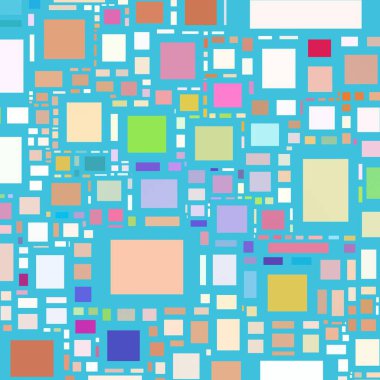 Soyut sanat dokusu. Kareler ile renkli doku. Modern sanat eserleri. Renkli görüntü