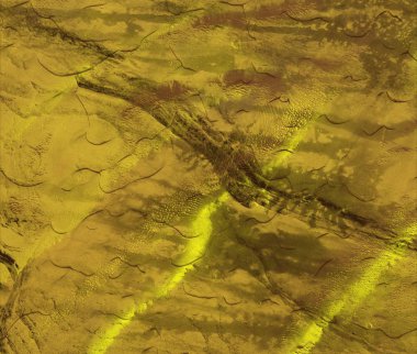 farklı vintage desenleri ile yeşil grunge arka plan