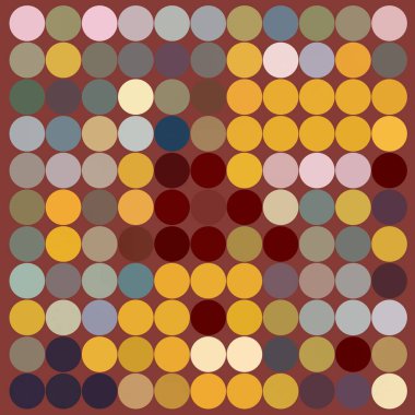 Çemberlerle soyut ve kusursuz desen.