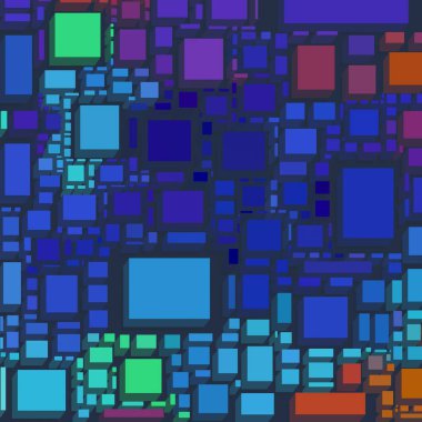 Soyut sanat dokusu. Kareler ile renkli doku. Modern sanat eserleri. Renkli görüntü