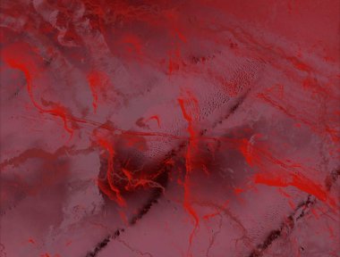 Grunge arka plan kırmızı yaprakları ile