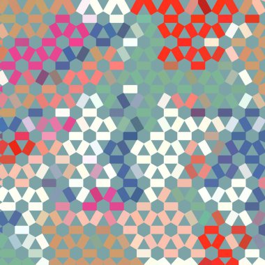 Renk fraktal geometrik soyut desen