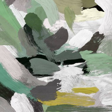 Tuval el yapımı yağlıboya. Renkli doku. Fırça darbeleri. Renkli görüntü. Modern sanat. Çağdaş sanat.