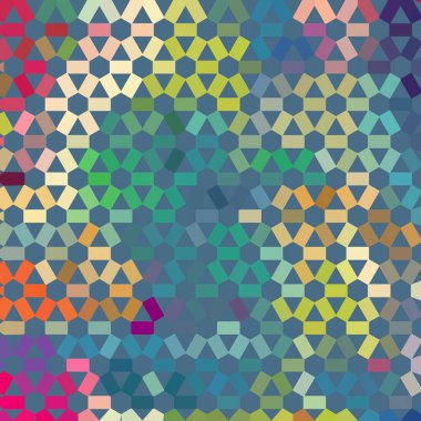 Renk fraktal geometrik soyut desen